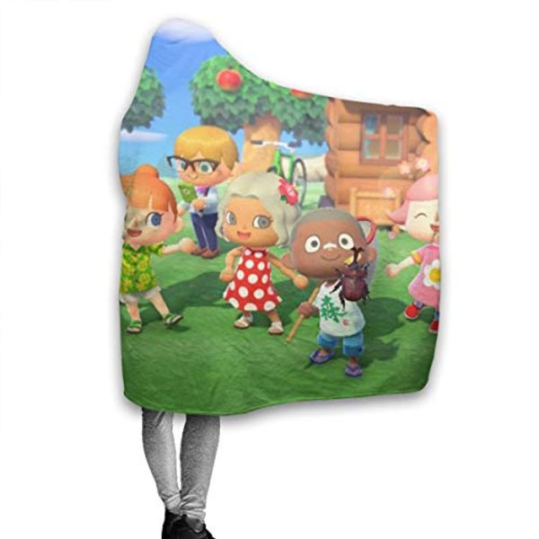 Animal Crossing Hooded Blanket - Wearable Plush Blanket Cozy Cape with Hood