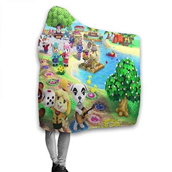 Animal Crossing Hooded Blanket - Wearable Plush Blanket Cozy Cape with Hood