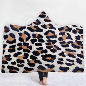 Animal Hooded Blankets - Animal Series Animal Stripe Fleece Hooded Blanket