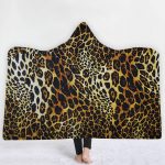 Animal Hooded Blankets - Animal Series Jaguar Pattern Icon Fleece Hooded Blanket