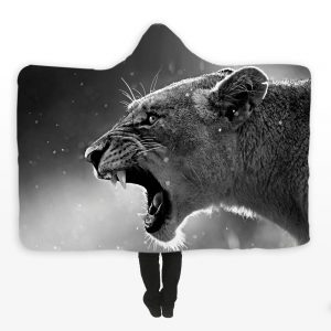 Animal Hooded Blankets - Animal Series Leopard Super Cool Fleece Hooded Blanket