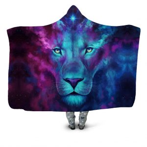 Animal Hooded Blankets - Animal Series Lion Super Cool Fleece Hooded Blanket