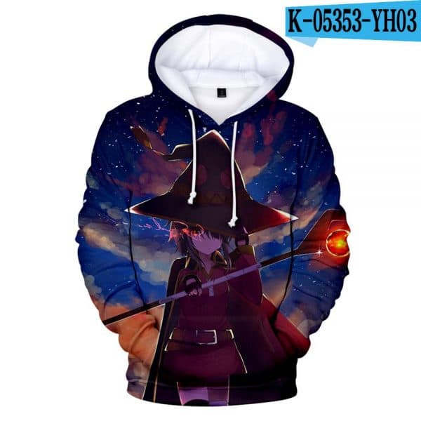 Anime 3D Hoodies - Megumin Konosuba Sweatshirts Sportswear