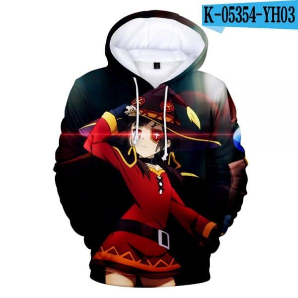 Anime 3D Hoodies - Megumin Konosuba Sweatshirts Sportswear