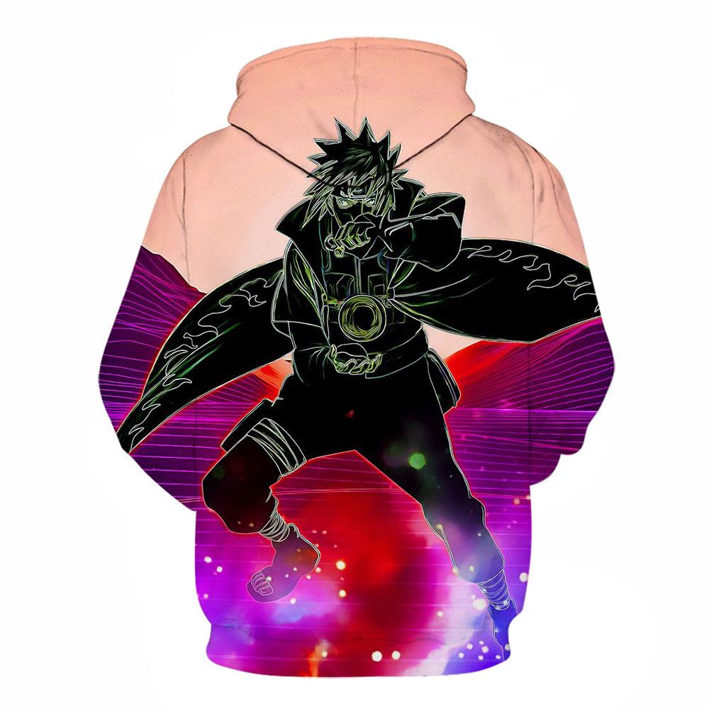 Anime 3D Printed Hoodie-Naruto Hooded Casual Pullover