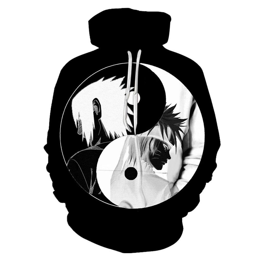 Anime 3D Printed Hoodie-Naruto Hooded Casual Pullover