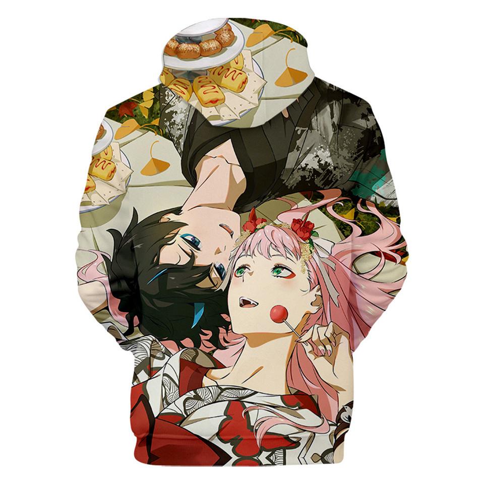Anime 3D Printed Hoodies - DARLING In The FRANXX Hooded Pullovers