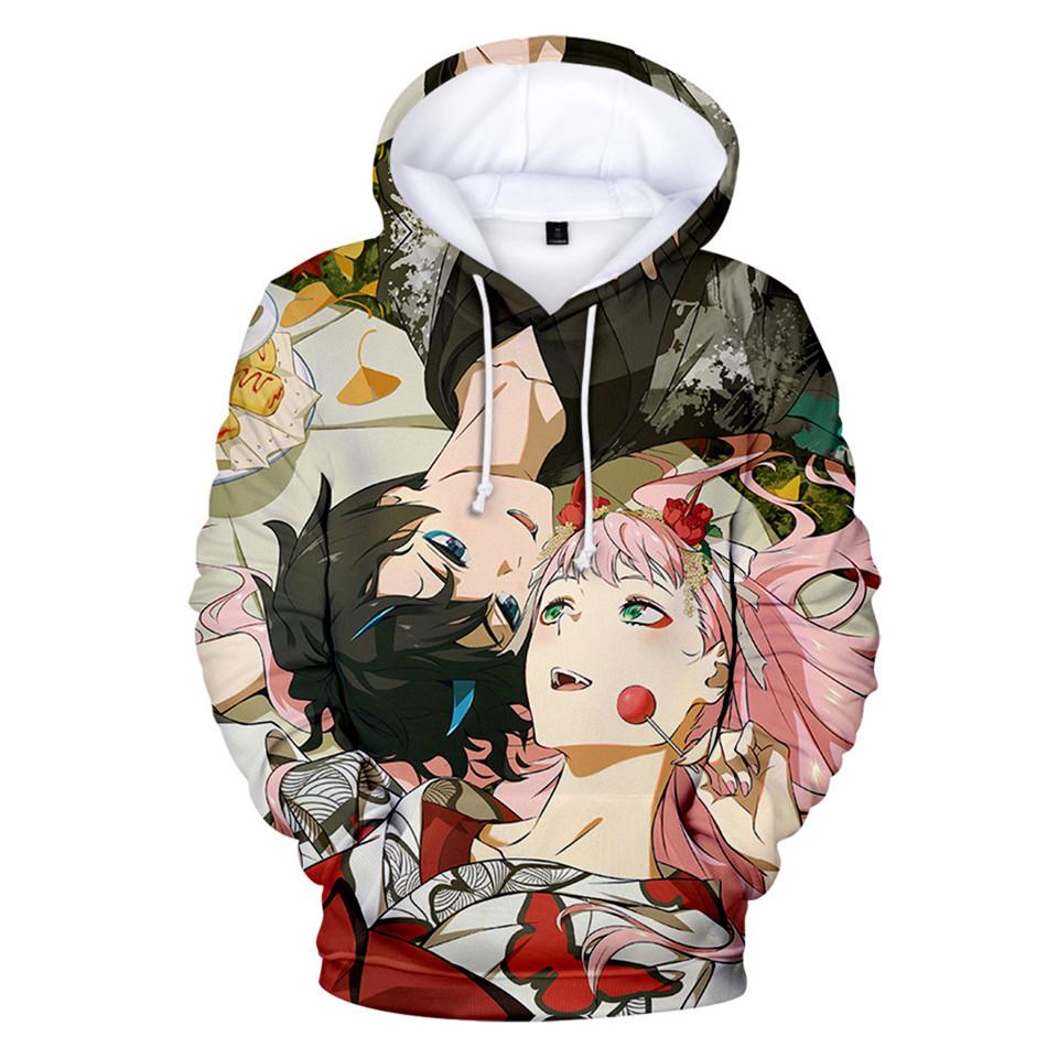 Anime 3D Printed Hoodies - DARLING In The FRANXX Hooded Pullovers