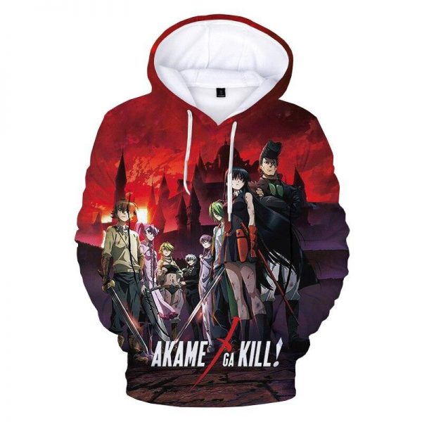 Anime Akame Ga Kill 3D Printed Hoodie Sweatshirts