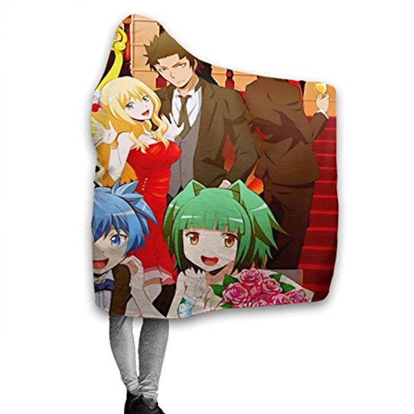 Anime Assassination Classroom Hooded Blanket - Flannel Warm Blanket