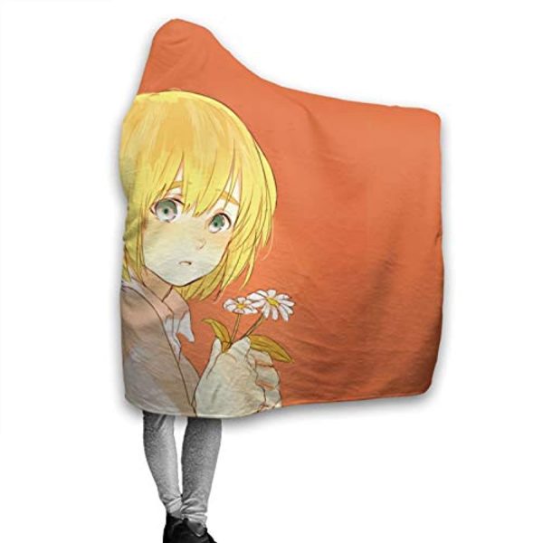 Anime Attack On Titan Armin Arlert Orange Hooded Blanket