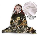 Anime Attack On Titan Fleece Flannel Hooded Blanket - Warm Throw Winter Blanket
