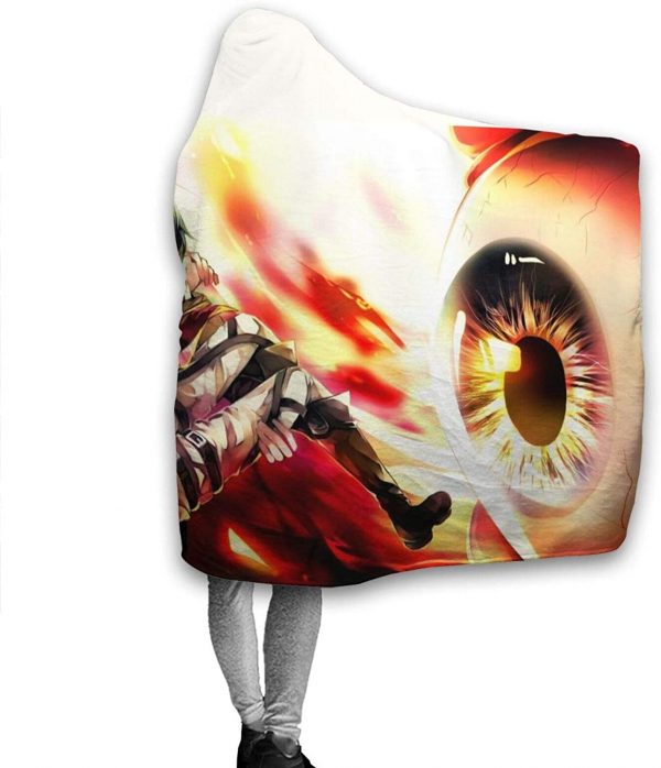 Anime Attack On Titan Hooded Blanket