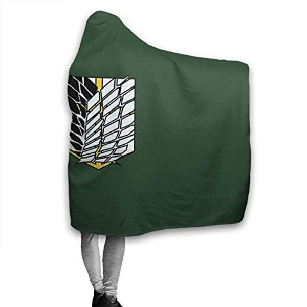 Anime Attack On Titan Hooded Blanket