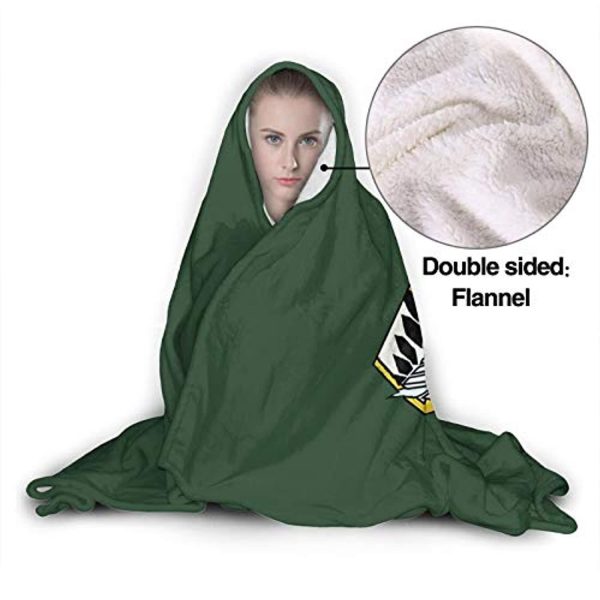 Anime Attack On Titan Hooded Blanket