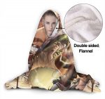 Anime Attack On Titan Hooded Blanket - Fleece Flannel Wearable Super Soft Blanket