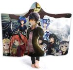 Anime Attack On Titan Hooded Blanket - Wearable Soft Throw Blanket