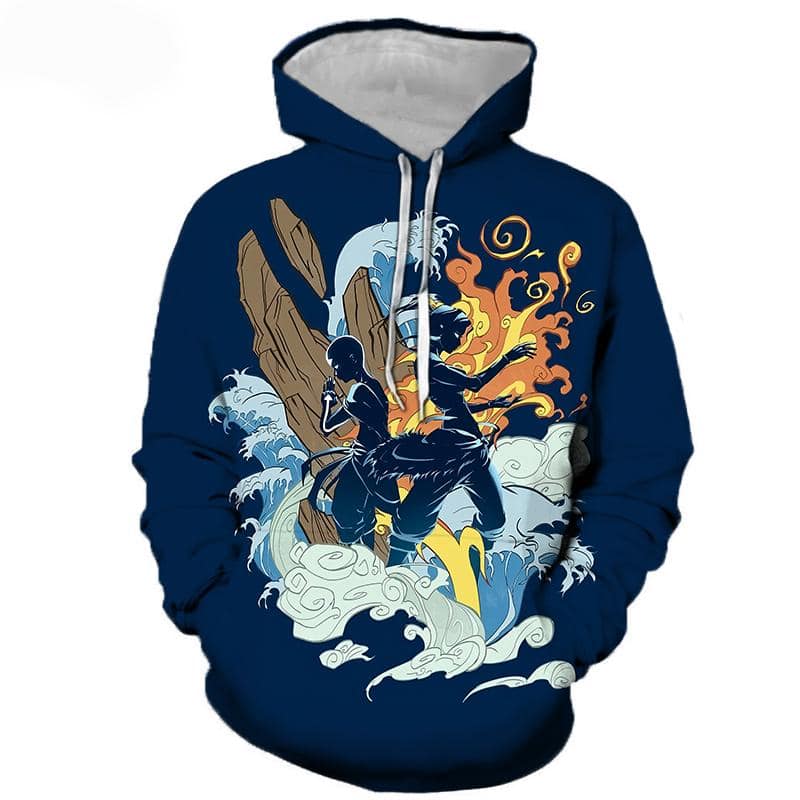Anime Avatar The Last Airbender 3D Printed Casual Hooded Pullovers Hoodie