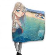 Anime Azur Lane Hooded Blanket - Flannel Throw Blanket