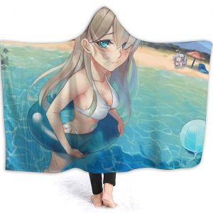 Anime Azur Lane Hooded Blanket - Flannel Throw Blanket