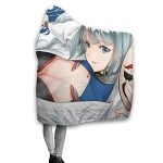 Anime Azur Lane Hooded Blanket - Flannel Wearable Soft Warm Throw Blanket
