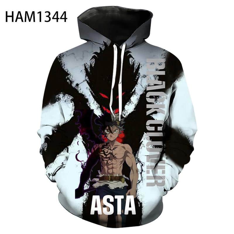 Anime Black Clover 3D Printing Hoodie - Fashion Pullover