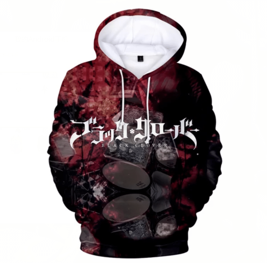 Anime Black Clover Hoodie Sweatshirt - Casual Streetwear