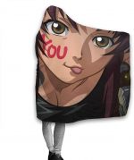 Anime Black Lagoon Flannel Warm Throw Hooded Blanket