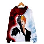 Anime Bleach Hooded Jacket - 3D Print Zip Up Hoodie with Pockets