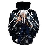 Anime Bleach Hoodie - Unisex 3D Print Pullover Hoodie with Big Pockets