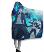 Anime Blue Exorcist Hooded Blanket - Fleece Flannel Blanket