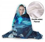 Anime Blue Exorcist Hooded Blanket - Fleece Flannel Blanket