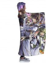 Anime Code Geass Hooded Fleece Flannel Wearable Super Soft Blanket