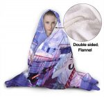 Anime Darling in the Franxx Flannel Throw Hooded Blanket