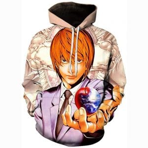 Anime Death Note Hoodie - Yagami Light 3D Print Pullover Hoodie