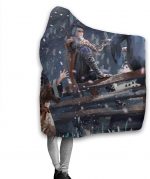 Anime Demon Slayer Fleece Flannel Hooded Blankets