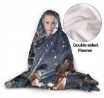 Anime Demon Slayer Fleece Flannel Hooded Blankets