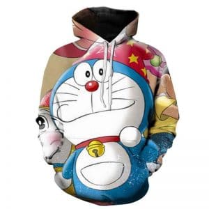 Anime Doraemon 3D Printed Hoodies - Casual Hooded Streetwear