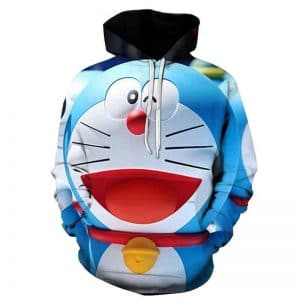 Anime Doraemon Casual Hoodies - 3D Printed Hooded Streetwear