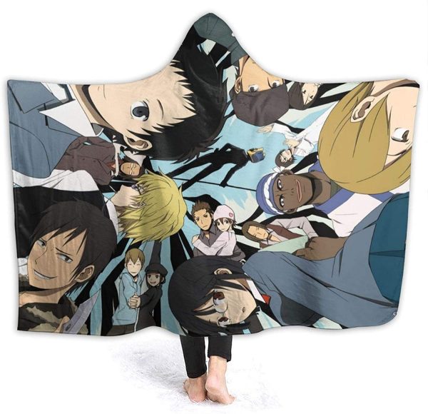 Anime Durarara!! Fleece Flannel Warm Throw Hooded Blanket