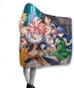 Anime Fairy Tail Fleece Flannel Soft Hooded Blanket