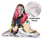 Anime Fairy Tail Fleece Flannel Warm Hooded Blanket