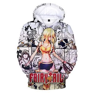 Anime Fairy Tail Natsu Dragneel Hoodie Jacket Hoody Pullovers Sweatshirt