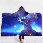 Anime Fate Stay Night 3D Printing Fleece Hooded Blanket