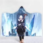 Anime Fate Stay Night 3D Printing Fleece Hooded Blanket