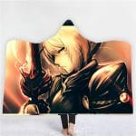 Anime Fate Stay Night 3D Printing Fleece Hooded Blanket