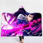 Anime Fate Stay Night 3D Printing Fleece Hooded Blanket