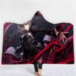 Anime Fate Stay Night 3D Printing Fleece Hooded Blanket