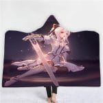Anime Fate Stay Night 3D Printing Fleece Hooded Blanket