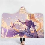 Anime Fate Stay Night 3D Printing Fleece Hooded Blanket